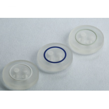 Colored eyelet transparent resin button
